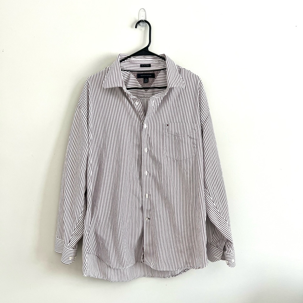 Tommy Hilfiger Mens Collar Shirt Long Sleeves